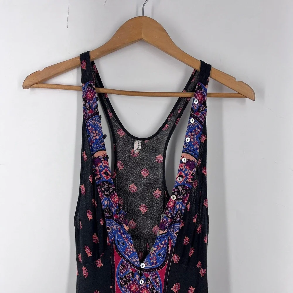 Intimately Free People Faithfully Yours Paisley Floral Handkerchief Slip Dress S